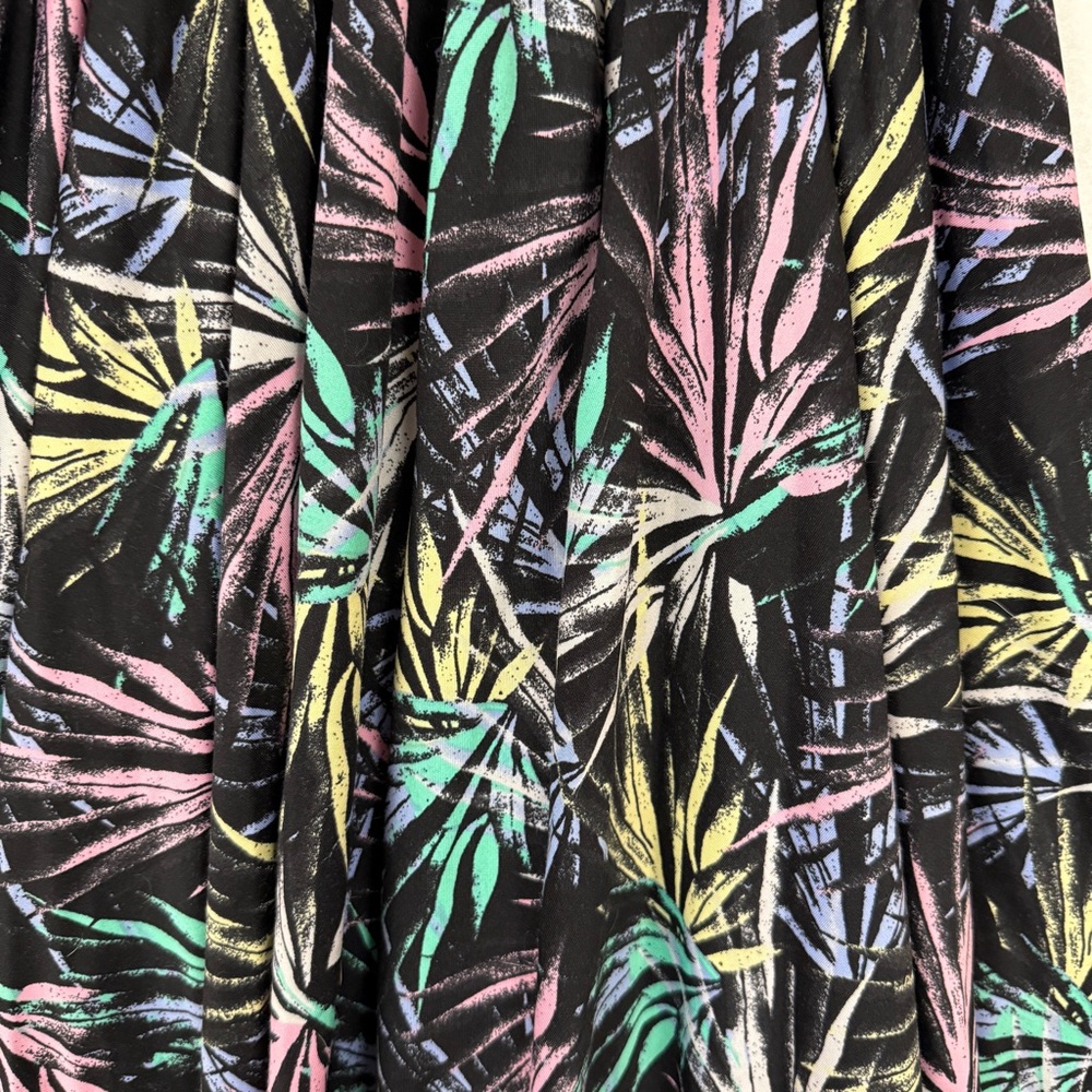 DotDotSmile Girls Twirl Dress – Black Multicolor Tropical Print 5/6 - Picture 5 of 11
